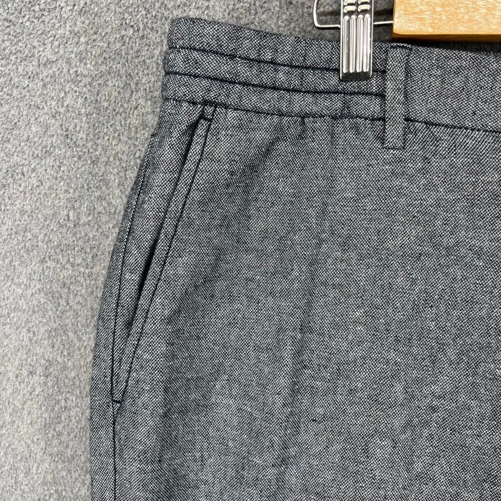 Banana Republic Athletic Pants Mens 34x32 Grey Linen Cotton Drawstring Trousers